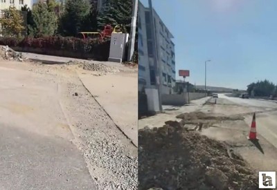 Etimesgut Ayyıldız mahallesi sakinleri asfalt bekliyor