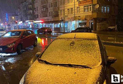 Ankara'da Beypazarı ve Çubuk ilçelerinde kar yağışı etkili oluyor