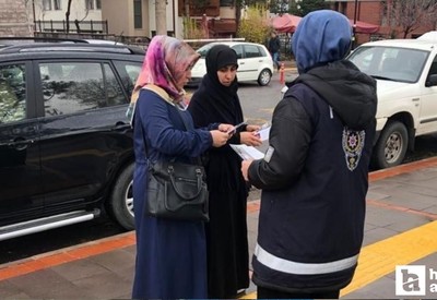 Ankara Kızılcahamam'da kadına şiddete karşı bilinçlendirme çalışması