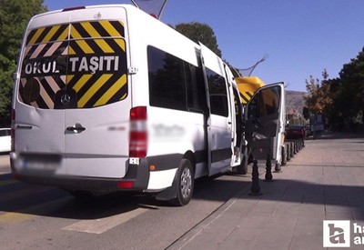 Başkentte okul servisleri ve sürücüler denetlendi