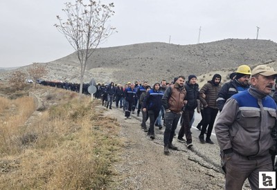 Bakanlık özelleştirme iptal edilmeyecek dedi, Çayırhan madencileri Maliye Bakanlığı'na doğru yürüyüşe geçti