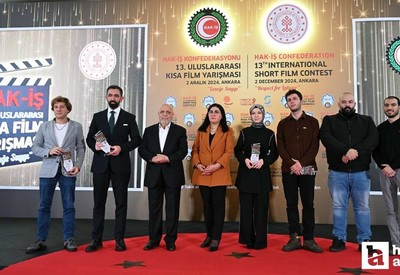 HAK-İŞ 13. Uluslararası Kısa Film Yarışması ödül töreni Ankara'da yapıldı