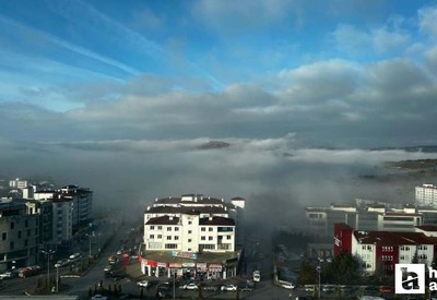 Yozgat sise teslim oldu, şehrin üstüne sis bulutu çöktü