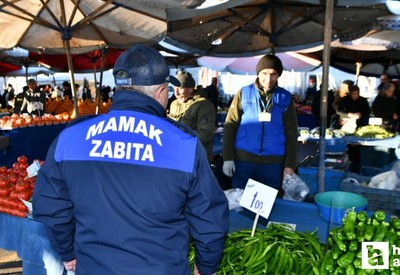 Mamak Belediyesi zabıta ekipleri Kartaltepe Pazarını denetledi