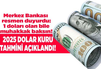 1 doları olan bile muhakkak baksın! Merkez Bankası 2025 dolar tahmini açıklandı
