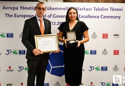 Etimesgut Belediyesi'ne Avrupa Yönetişim Mükemmelliği Markası ödülü verildi