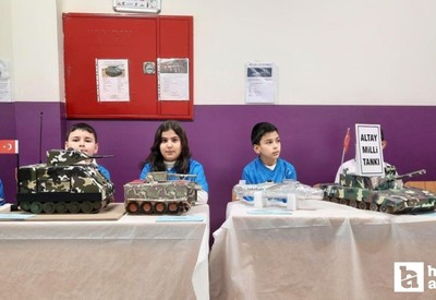 Keçiörenli miniklerden şehitlere ithafen yerli ve milli ürün sergisi
