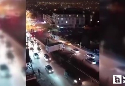 Ankara'da alkollü olduğu iddia edilen kamyon sürücüsü kaza yapıp kaçtı!