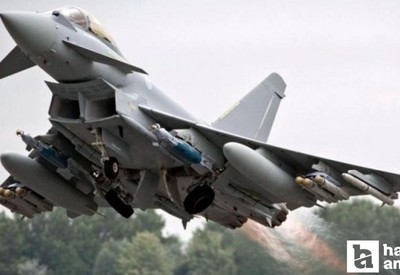 İki Eurofighter savaş uçağı Ankara'ya indi
