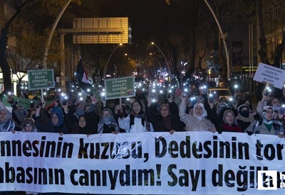 Ankara'da Gazze için protesto yürüyüşü yapıldı