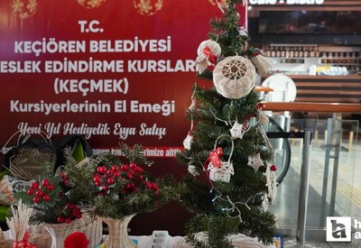 Keçiören Belediyesi KEÇMEK kursiyerlerinden yıl sonu sergisi!