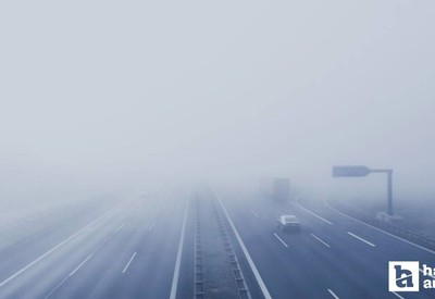 Çankırı - Ankara karayolunda sis dalgası trafiği yavaşlattı