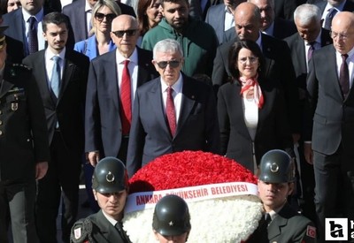 Ankara'nın belediye başkanları Atatürk'ün Ankara'ya gelişini kutladı