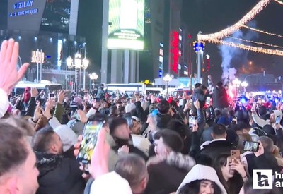 Ankara Kızılay'da 2025'e görkemli karşılama!