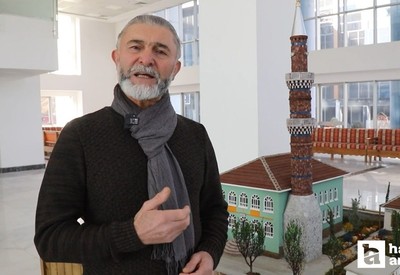 Babası görev aldı: Oğlu Çubuk Merkez Camii'nin maketini yaptı