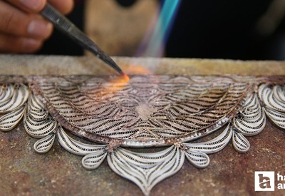 Ankara'da gümüş işçiliği: 40 yıldır telkâri ustalığı yapıyor
