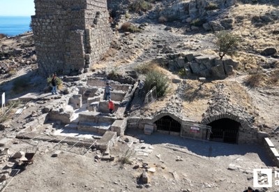 Assos kazılarında ortaya çıktı: Çok iyi korunmuş Osmanlı Hamamı