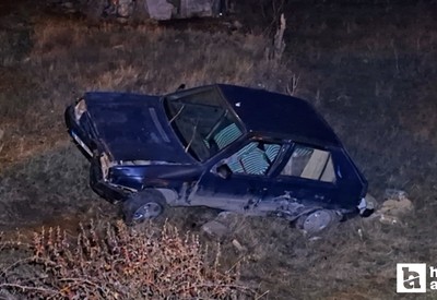 Ankara'da otomobil devrildi! 2 yaralı