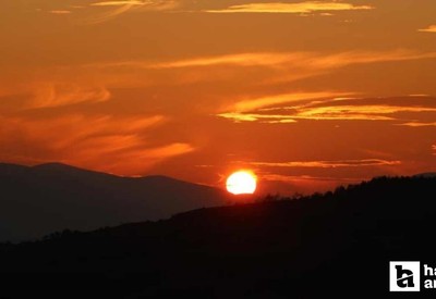 Ilgaz Dağı'nda gün batımı büyüledi