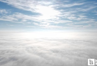 Çankırı'da etkili olan sis dronla görüntülendi