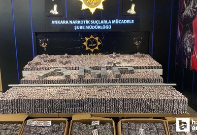 Ankara Kahramankazan'da araçtan yüklü miktarda yasaklı madde çıktı!