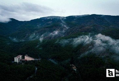 Soğuksu Milli Parkı'nda sis etkili oldu