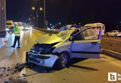Eskişehir-Ankara kara yolunda kaza: Aracıyla TIR'a çarptı