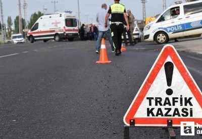 Eskişehir'de park ettiği aracına kamyon çarpan sürücü büyük panik yaşadı