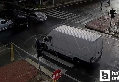 Aksaray'daki trafik kazaları kameralara yansıdı