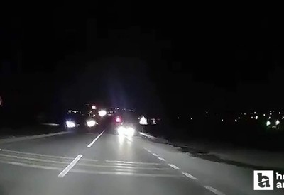 Kırıkkale'de ters yöne girip uzun farları açan sürücü insanların canını tehlikeye attı