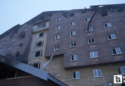 Bolu Kartalkaya'da yanan otel için ön rapor hazırlandı