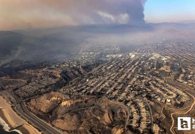 Trump'ın ziyaret edeceği Los Angeles'ta 500 dönümlük alanda yeni yangın çıktı