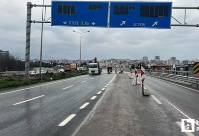 Ordu-Ankara istikameti trafiğe kapatılarak kavşak çalışması tamamlandı
