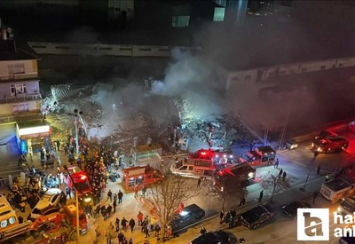 Konya'da enkaza dönen binanın yer aldığı caddede trafik açıldı