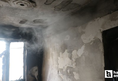 Keçiören'deki apartmanda yangın paniği: 8 kişi dumandan etkilendi!