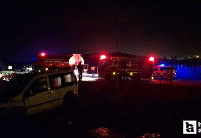 Beypazarı'nda yangın: Ahır yandı