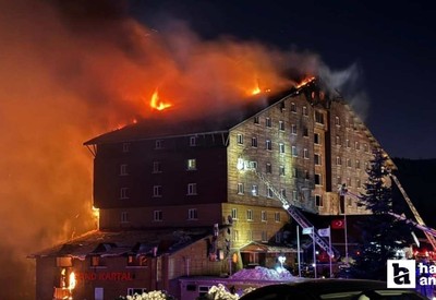Bolu'daki yangının ardından otellerde yangın merdiveni hareketliliği başladı