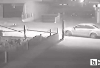 Ankara Sincan'da lastik hırsızlığı kameraya yakalandı