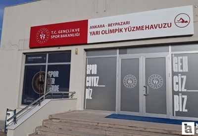 Beypazarı’ndaki yarı olimpik yüzme havuzunun bakım çalışmaları tamamlandı
