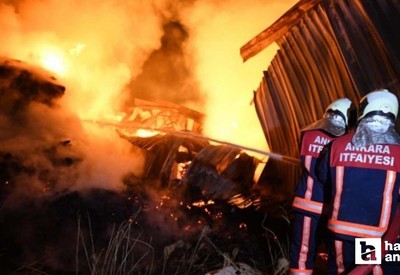 Altındağ'da 3 katlı işyerinde büyük yangın çıktı