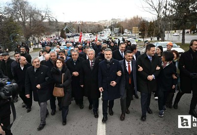 ABB Başkanı Yavaş, maden işçilerine destek verdi
