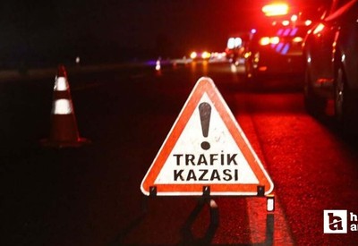 Ankara Çankaya'da otomobil park halindeki minibüse çarptı