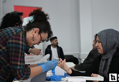 Sincan’da öğretmenlere sağlık taraması yapılıyor