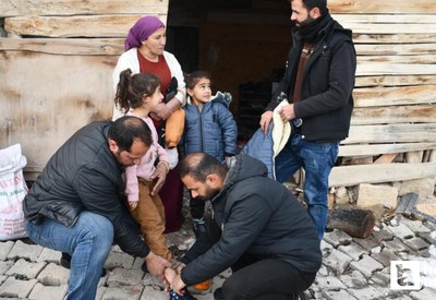 Ankara'da görev yapan polis memurundan Şırnak'taki çocuklara kış desteği