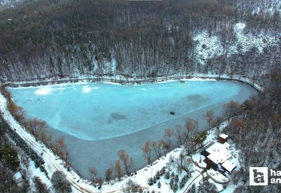Çubuk Karagöl'de kartpostallık manzara