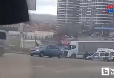 Altındağ'da epilepsi krizi geçiren tır sürücüsü kazaya neden oldu