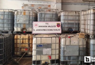 Ankara'da madeni yağlardan kaçak akaryakıt üreten 2 kişi yakalandı