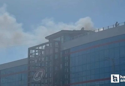 Çankırı'da otel yangını çıktı