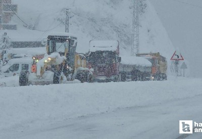 Zonguldak-Ankara kara yolunda kar: Köy okullarına ulaşım sağlanamıyor