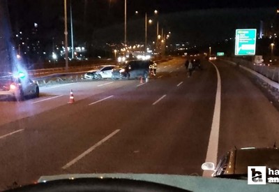 Ankara çevreyolunda 5 aracın karıştığı zincirleme trafik kazası